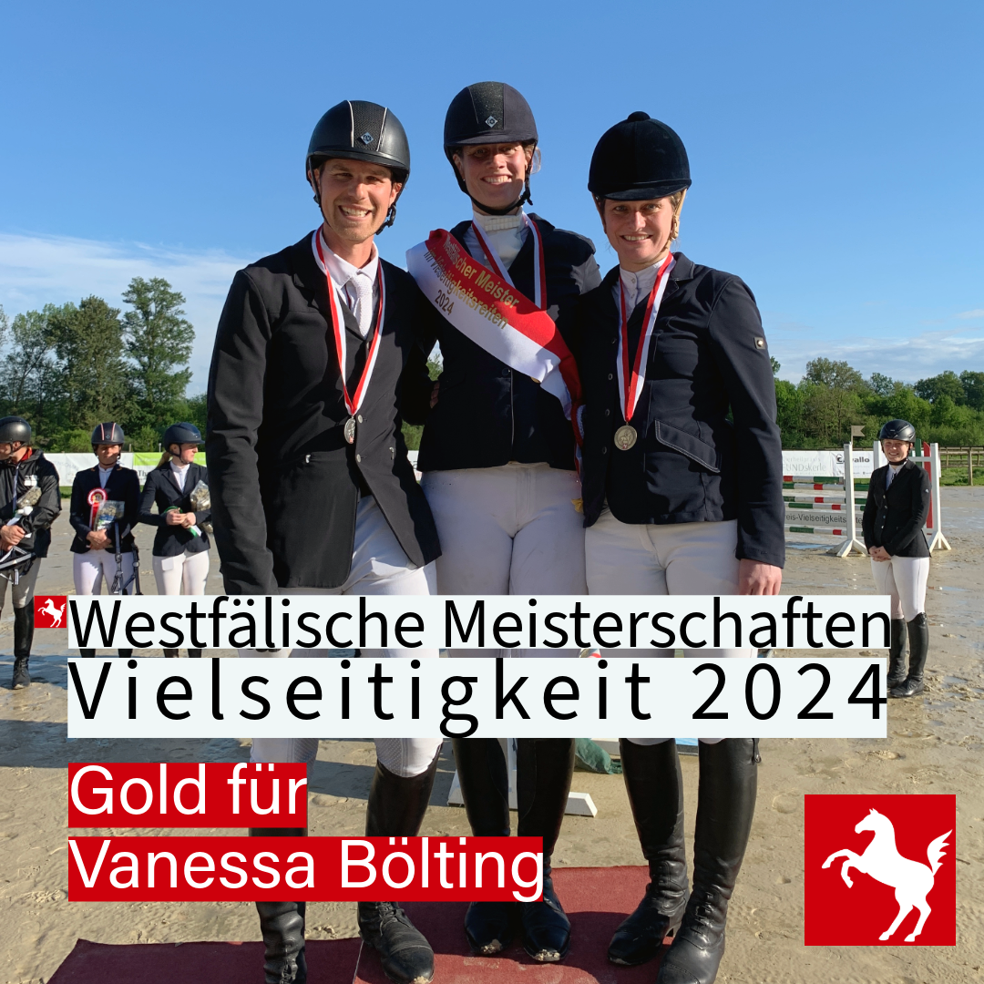 Westf. Meisterschaft: Gold für Vanessa Bölting