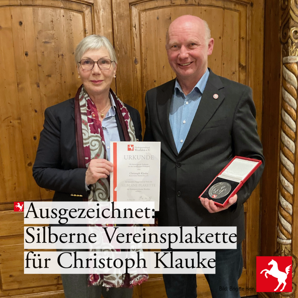 Verdienstplaktte für Christoph Klauke