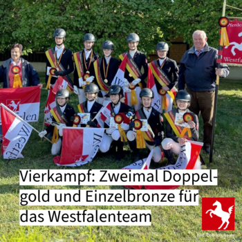 DM Vierkampf: Zweimal Doppelgold für Westfalen