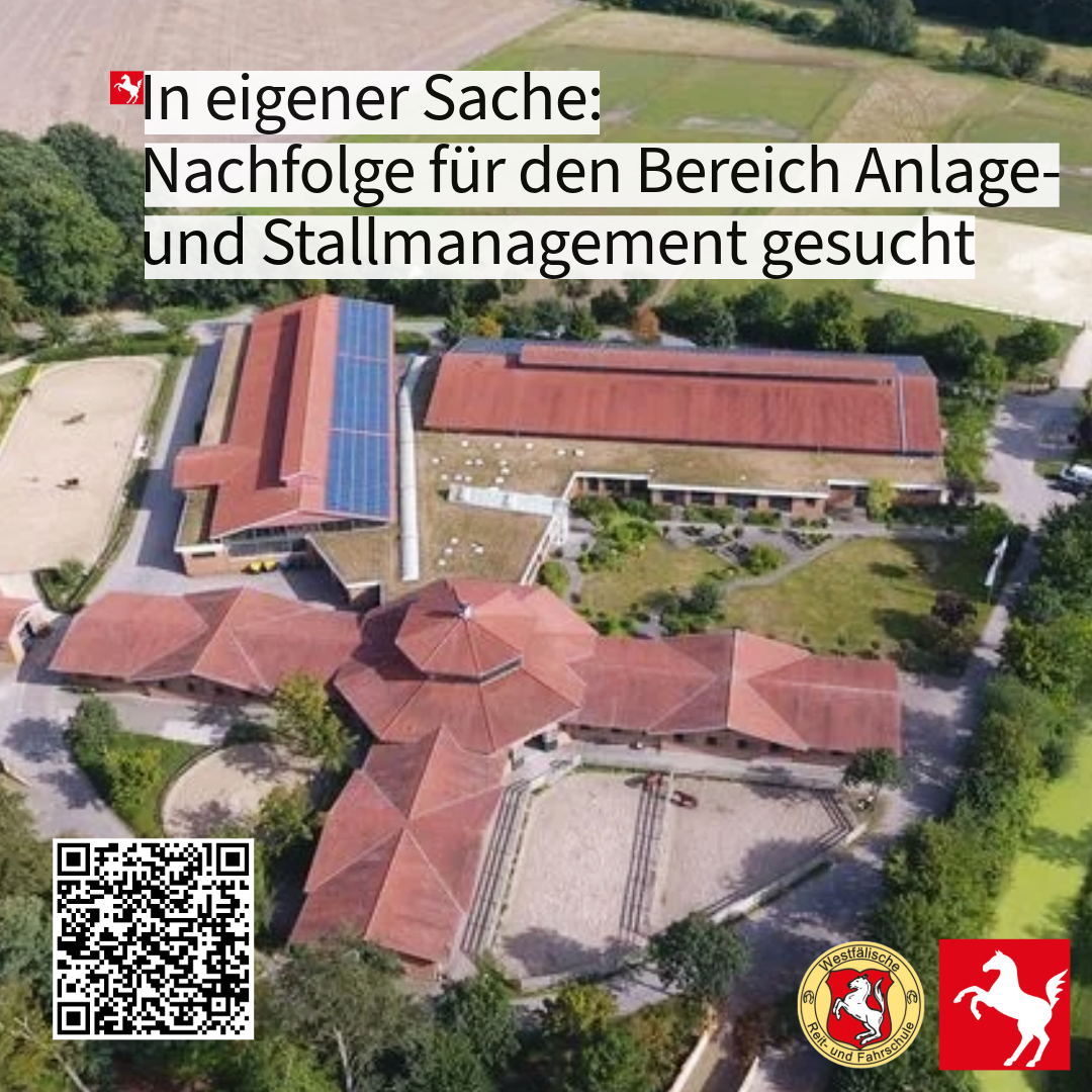 Nachfolge an der Westfälischen Reit- und Fahrschule gesucht Nachfolge an der Westfälischen Reit- und Fahrschule gesucht