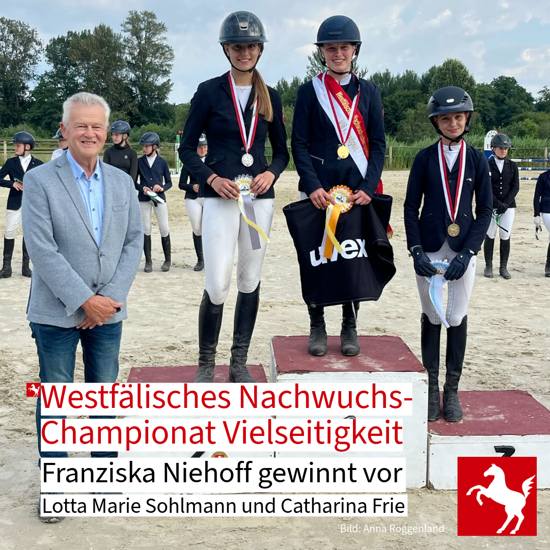 Das Westfälische Nachwuchs-Championat in der Vielseitigkeit 2025 ist entschieden Das Westfälische Nachwuchs-Championat in der Vielseitigkeit 2025 st entschieden