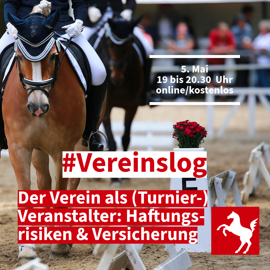 Turniere und Veranstaltungen: Haftung und Versicherungsschutz für Pferdesportvereine 