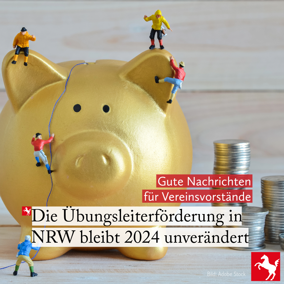 Förderung der Übungsarbeit bleibt unverändert Förderung der Übungsarbeit bleibt unverändert