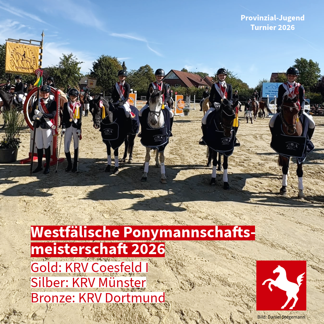 PV-Turnier 2026: Coesfeld gewinnt die Pony-Mannschaftsmeisterschaft PV-Turnier 2026: Coesfeld gewinnt die Pony-Mannschaftsmeisterschaft