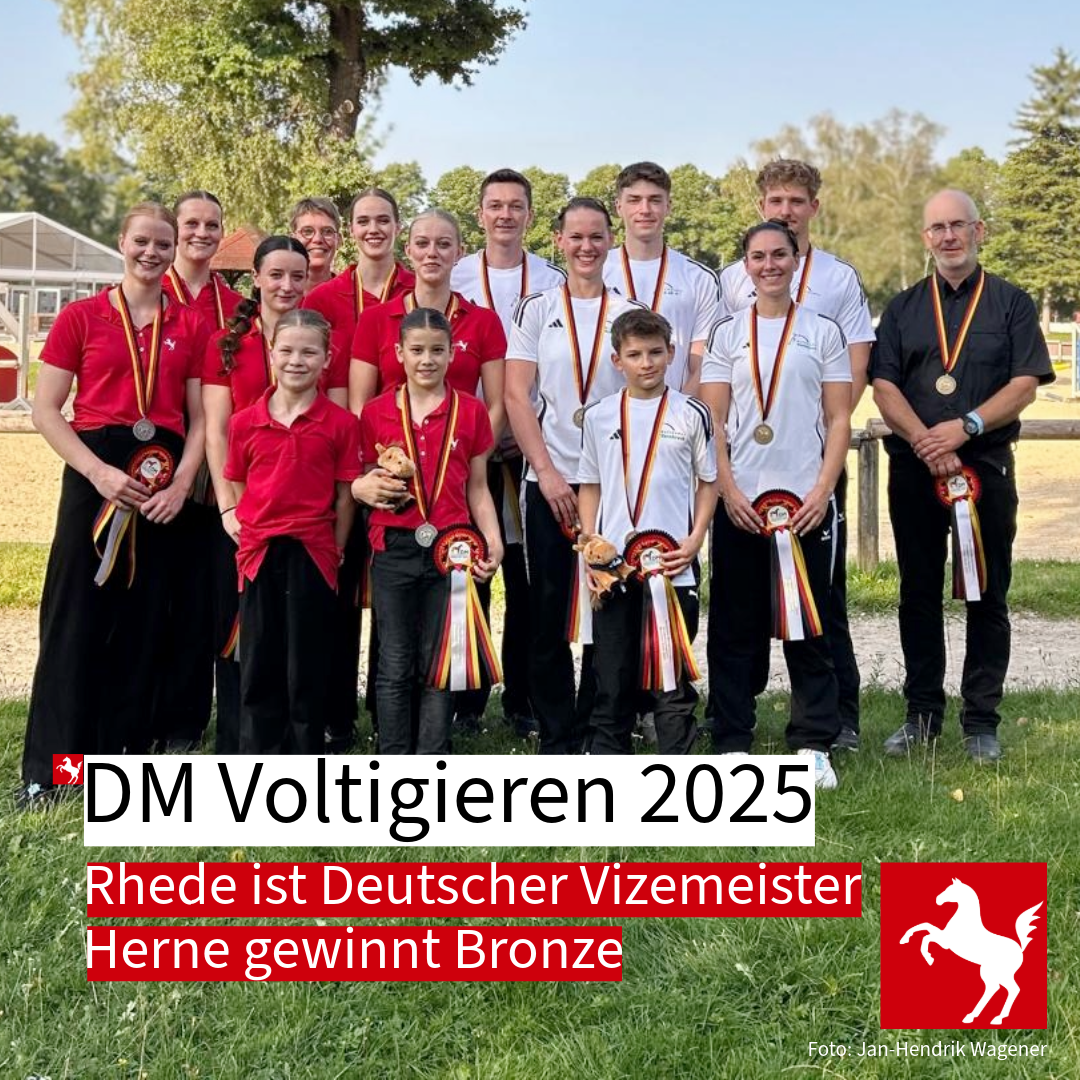 DM Voltigieren: Silber und Bronze für Rhede und Herne