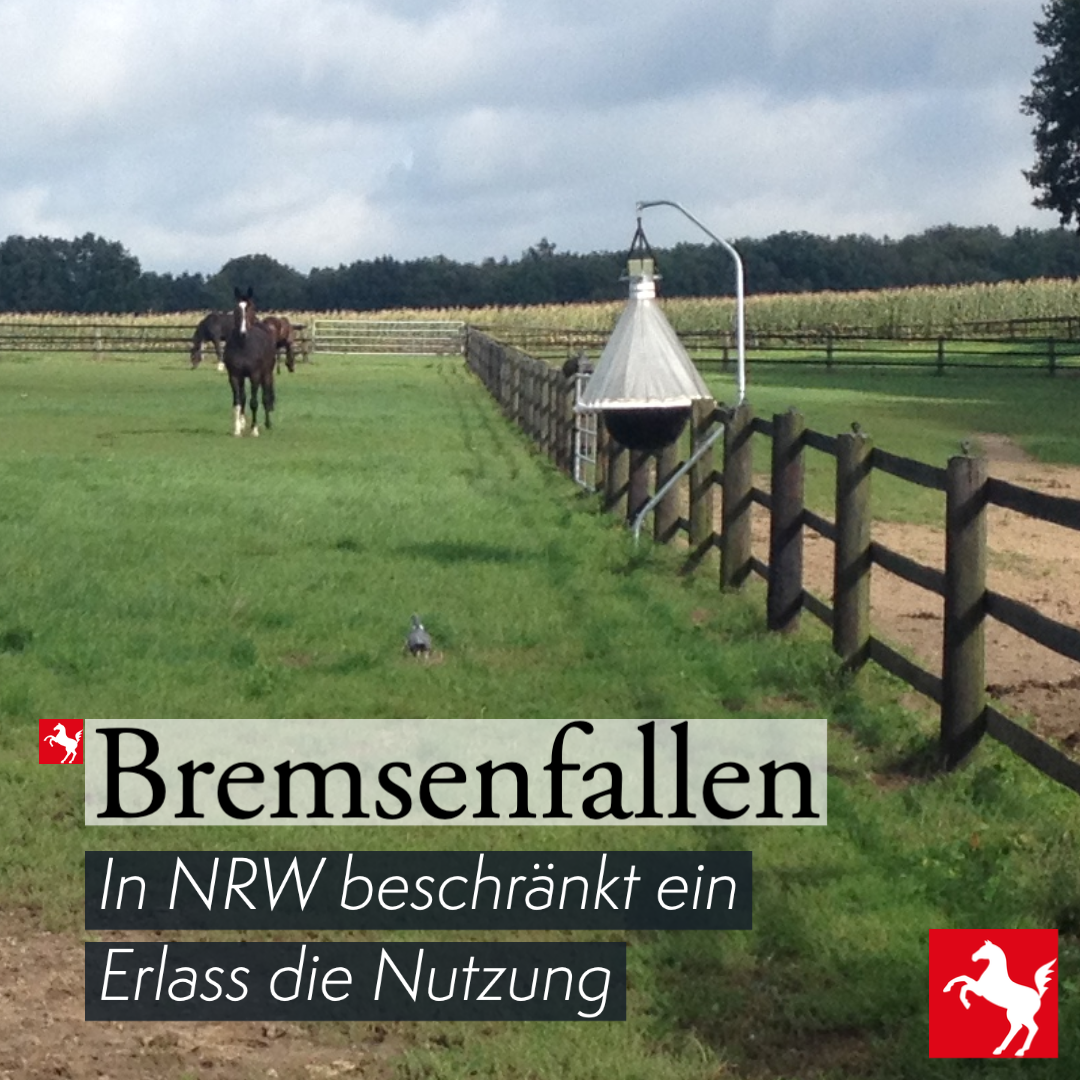 NRW-Erlassregelung zu Bremsenfallen in Schutzgebieten