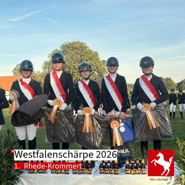 Rhede-Krommert gewinnt die Westfalenschärpe 2026