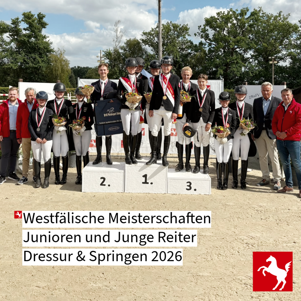 Westfälische Jugendmeisterschaften 2026: Junioren und Junge Reiter Westfälische Jugendmeisterschaften 2026: Junioren und Junge Reiter