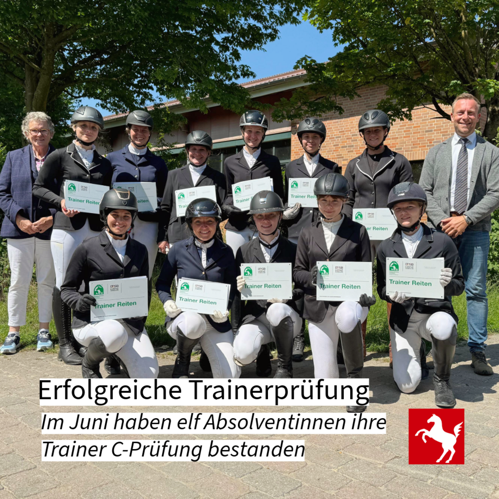 Trainerprüfung an der Westfälischen Reit- und Fahrschule im Juni 2025