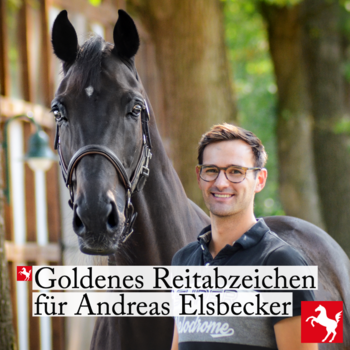 Goldenes Reitabzeichen für Andreas Elsbecker