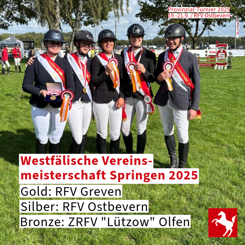 Greven gewinnt die Westfälische Vereinsmeisterschaft Springen 2025