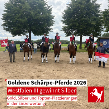Westfalen gewinnt Silber bei der Goldenen Schärpe 2026