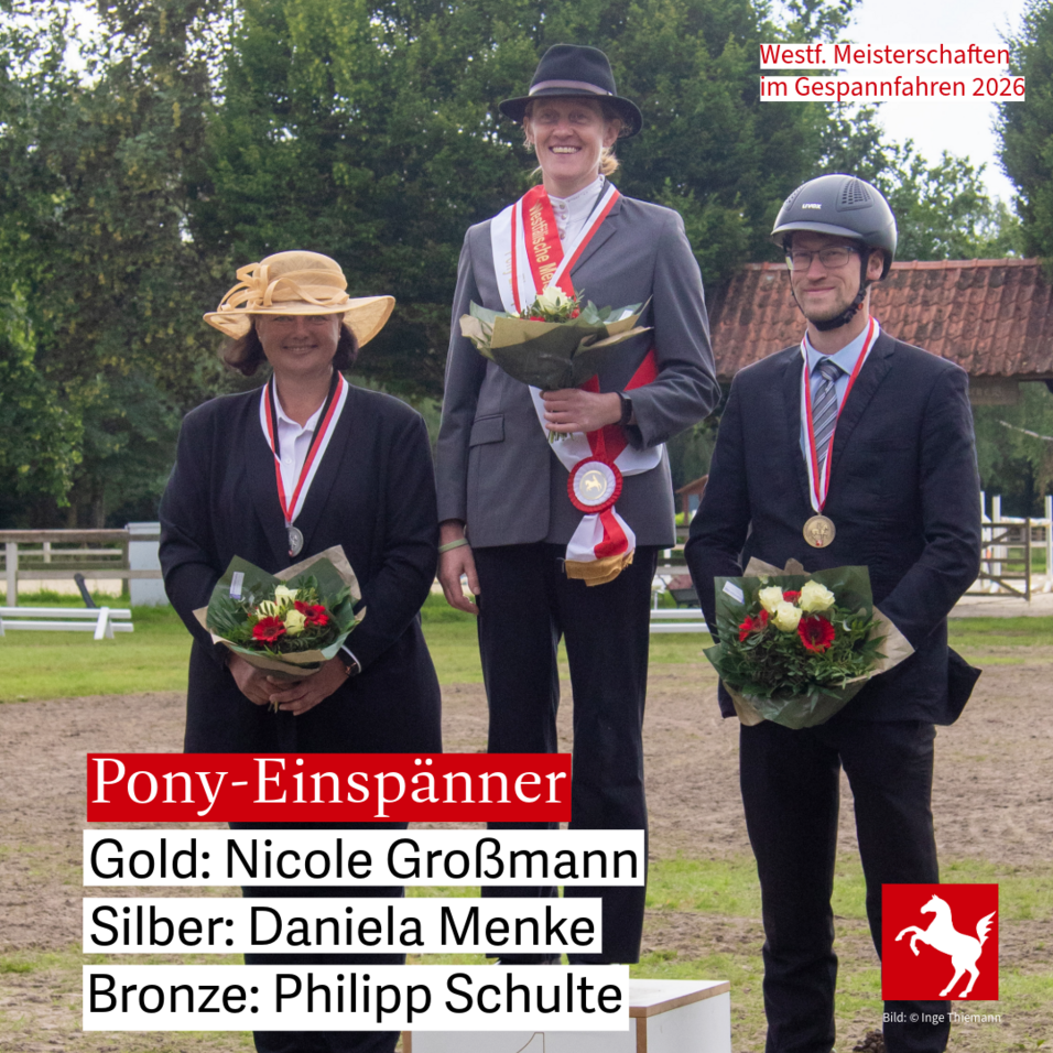 Westfälische Meisterschaften Fahren 2026: Pony-Einspänner
