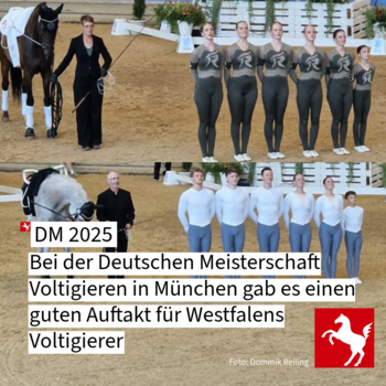 Die Deutsche Meisterschaft im Voltigieren 2025 hat begonnen