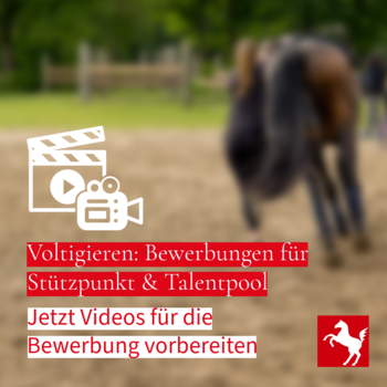 Bewerbungen für das Stützpunkt- und Talentpooltraining Voltigieren