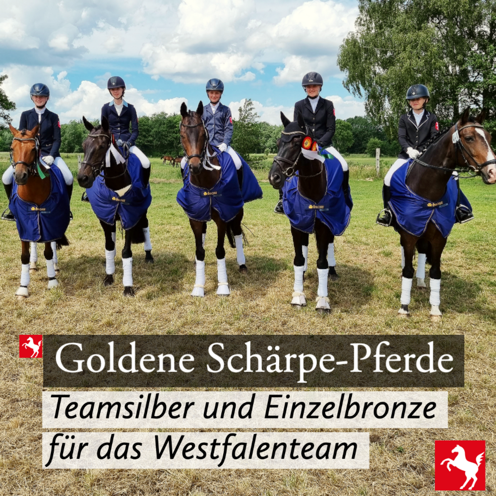 Silber für das Westfalenteam bei der Goldenen Schärpe 2022