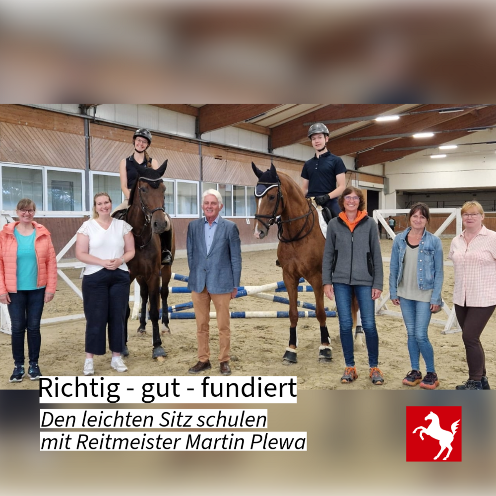 Richtig-gut-funidert: Seminar zum leichten Sitz mit Reitmeister Martin Plewa