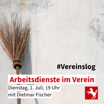 Vereinslog im Juli: Arbeitsdienste im Verein