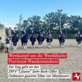 Die Mannschaft Olfen gewinnt die PV-Wanderstandarte 2023