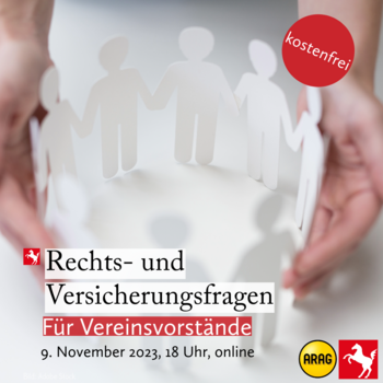 Für Vorstände: Seminar zur Sportversicherung am 9. November 