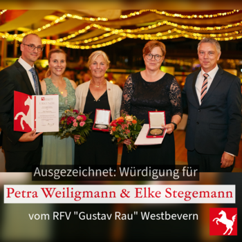 Auszeichnung für Petra Weiligmann und Elke Stegemann