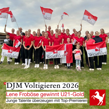DJM Voltigieren 2026: Gold für Lene Froböse