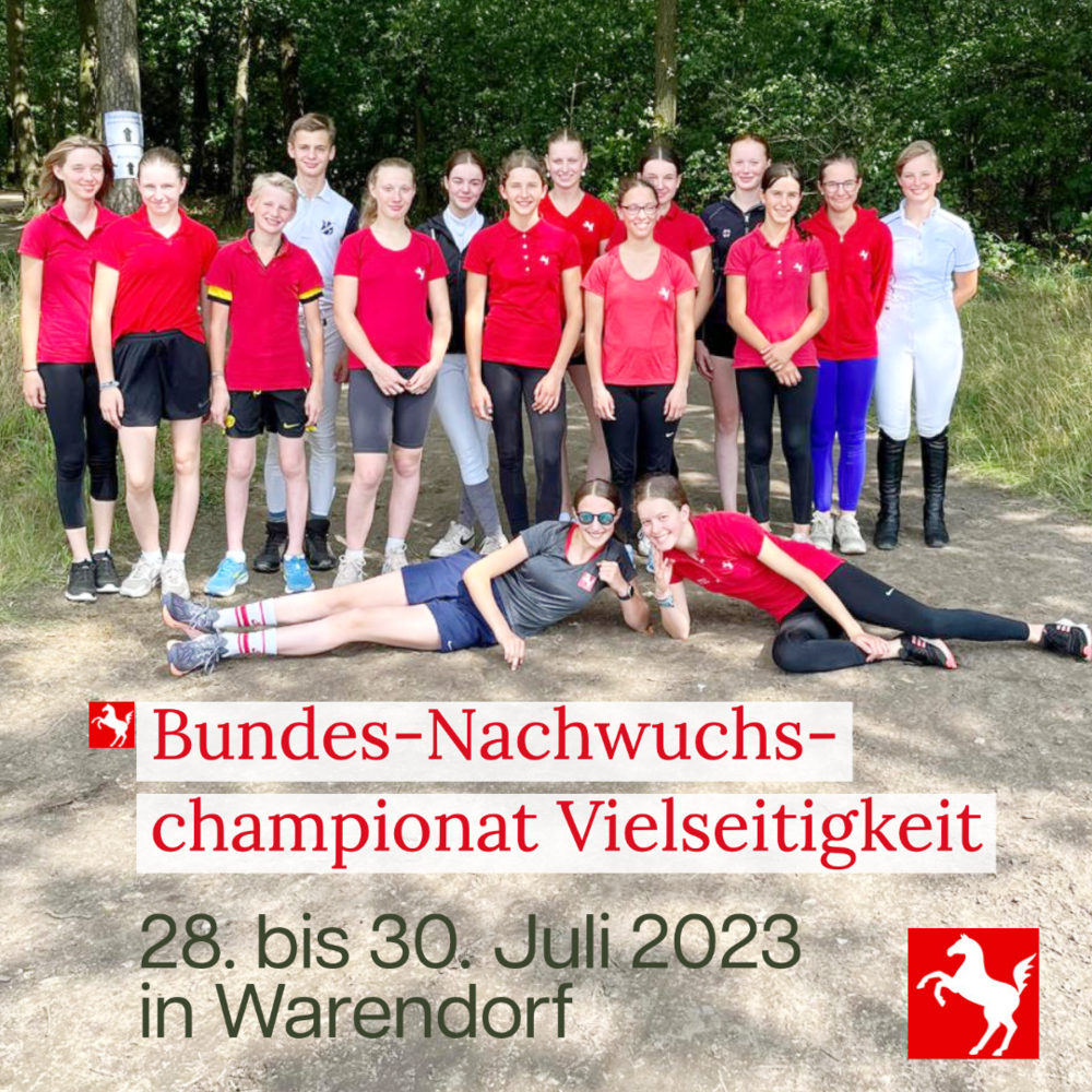 Das Westfalenteam beim Bundes-Nachwuchschampionat Vielseitigkeit 2023