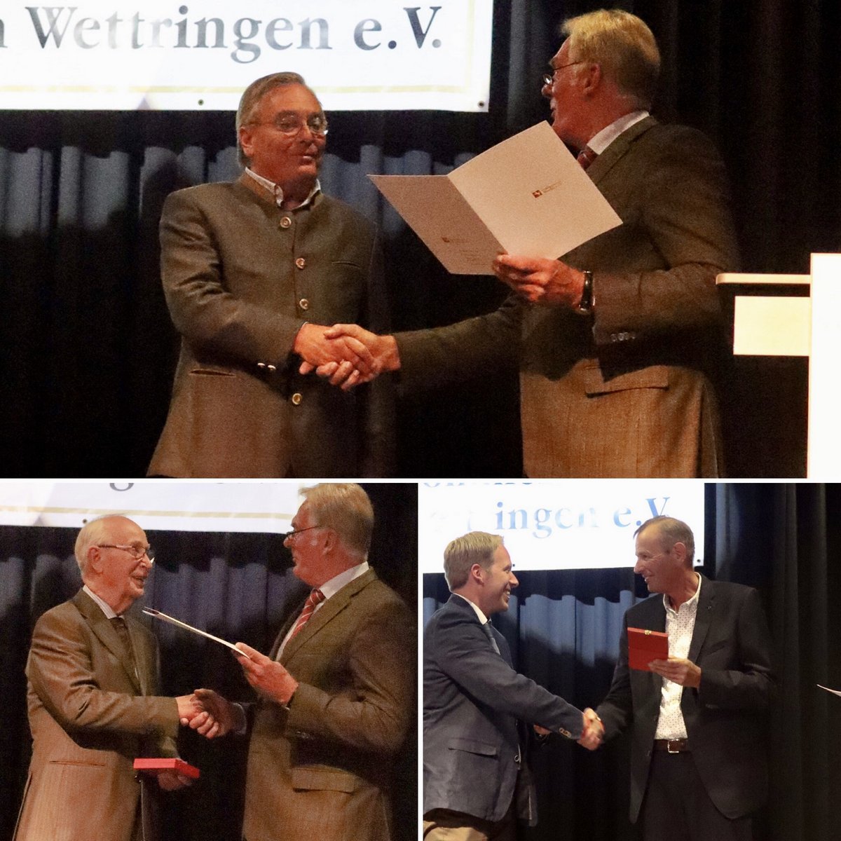 Ehrungen für Albert Sahle, Rudi Oelrich und Heinrich Kemper (Bild: Jule Menzel) Ehrungen für Albert Sahle, Rudi Oelrich und Heinrich Kemper (Bild: Jule Menzel)