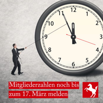 Mitgliederbestandserhebung 2026 endet 