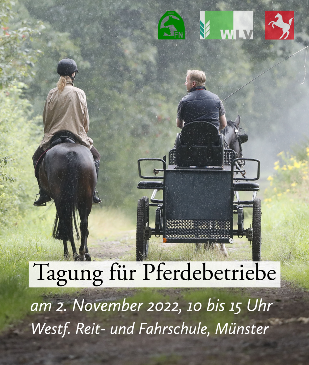 Am 2. November 2022 findet die westfälische Tagung für Pferdebetriebe statt