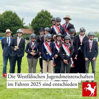 Die Westfälischen Jugend-Fahrmeisterschaften sind entschieden