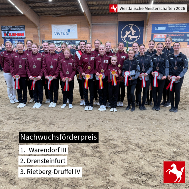 Westfälischer Nachwuchsförderpreis Voltigieren 2026