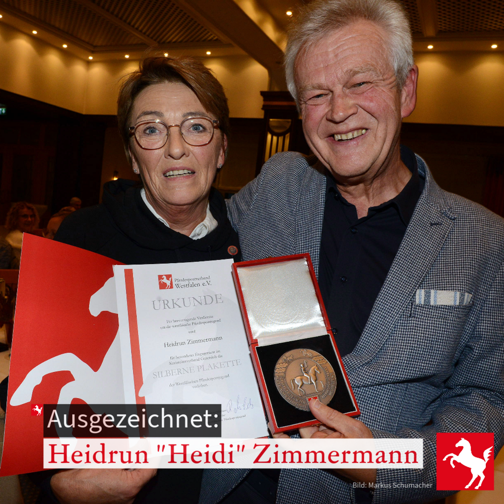 Heidrun Zimmermann hat die Silberne Jugend-Plakette erhalten