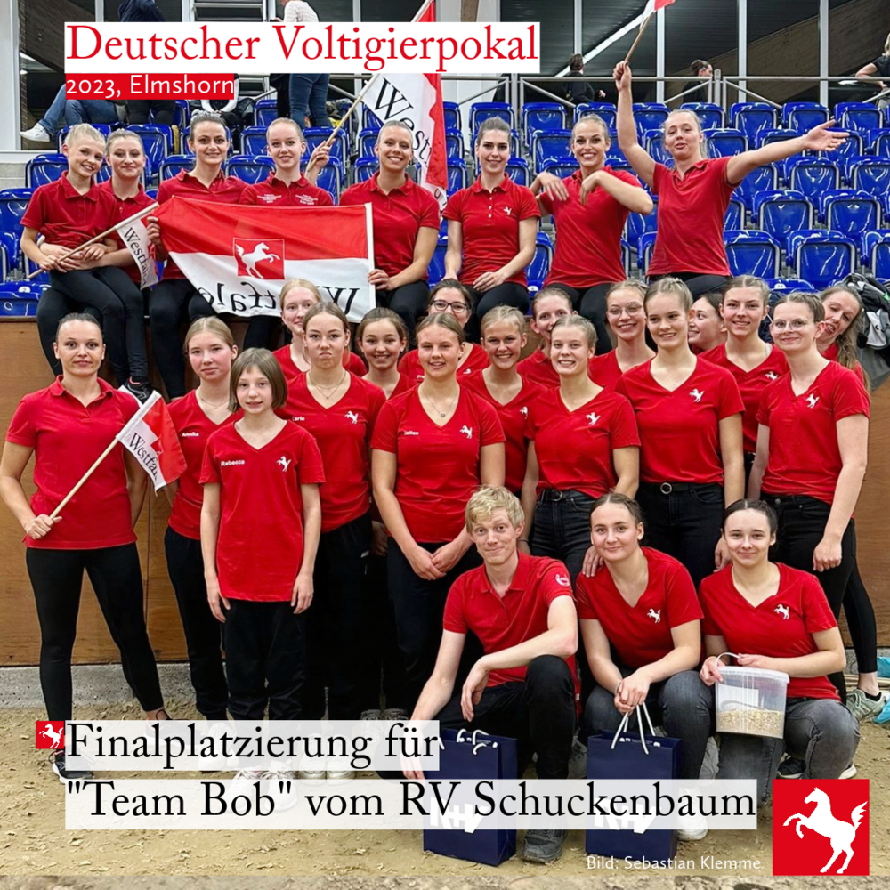 Das Westfalenteam beim DeutschernVoltiigerpokal 2023