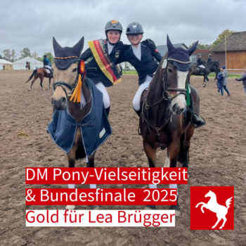 Lea Brügger ist Deutsche Meisterin in der Pony-Vielseitigkeit 2025