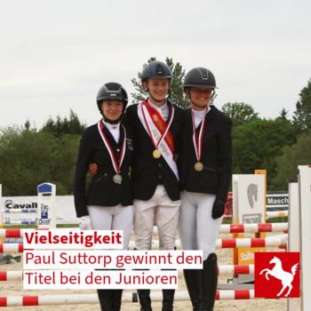 Paul Suttorp ist U18-Westfalenmeister in der Vielseitigkeit