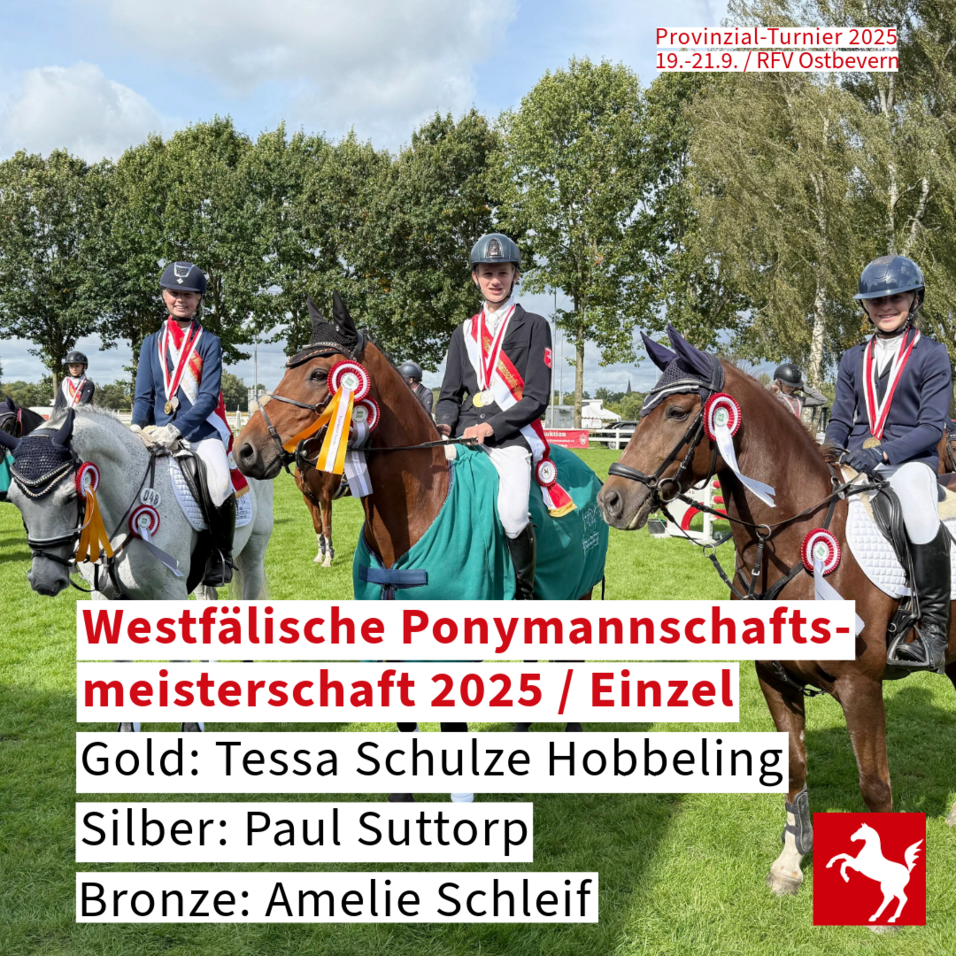 Tessa Schulze Hobbeling gewinnt die Einzelwertung der Ponymannschaftsmeisterschaft 2025