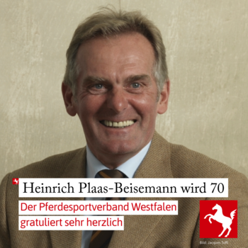 Heinrich Plaas-Beisemann feiert seinen 70. Geburtstag
