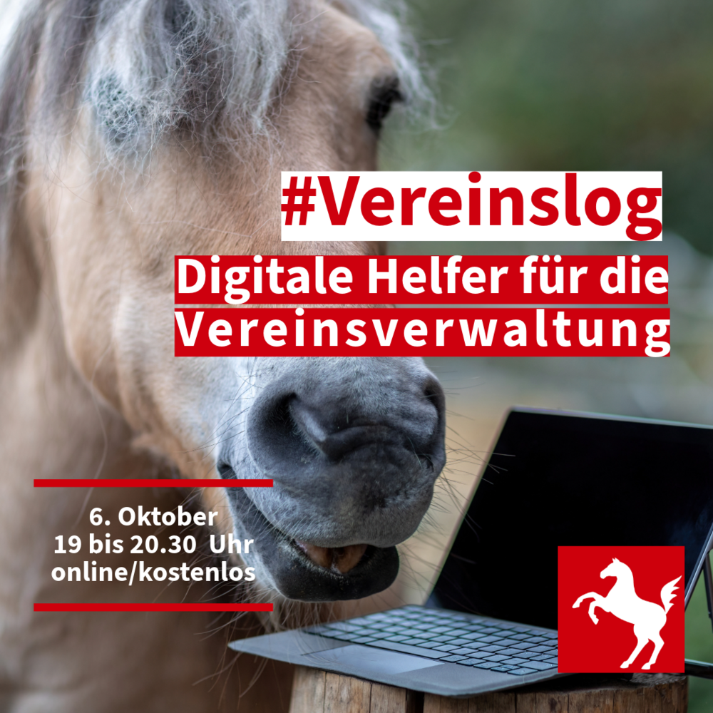 Am 6. Oktober findet ein kostenfreies Vereinslog-Seminar zu praktischen digitalen Helfern für Vereine statt Am 6. Oktober findet ein kostenfreies Vereinslog-Seminar zu praktischen digitalen Helfern für Vereine statt