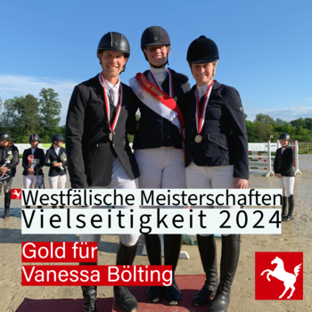 Westf. Meisterschaft: Gold für Vanessa Bölting