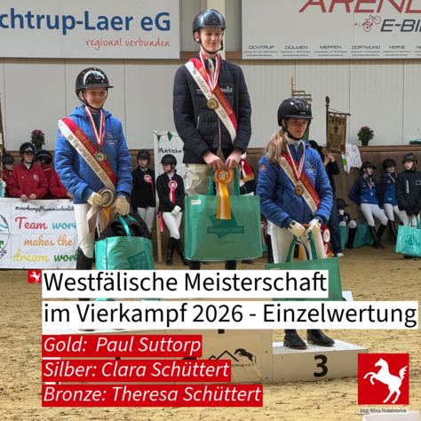 Westfälische Vierkampfmeisterschaft 2026 - Einzelwertung