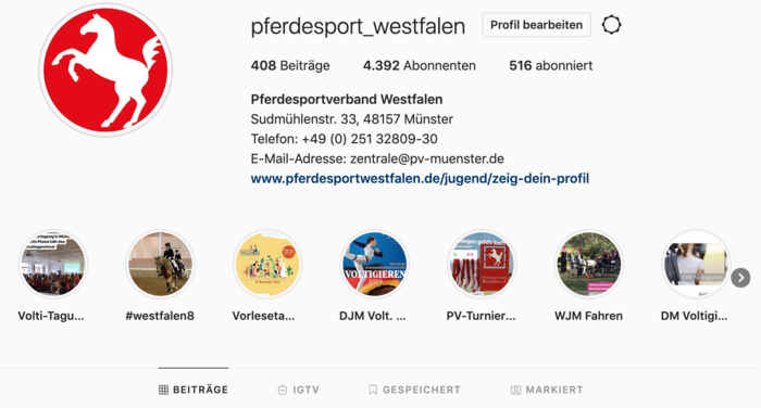 Instagram Pferdesportverband