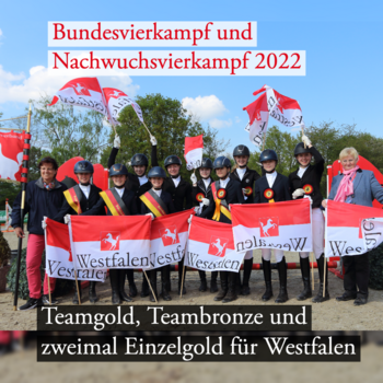 Dreimal Gold und einmal Bronze für das Westfalenteam