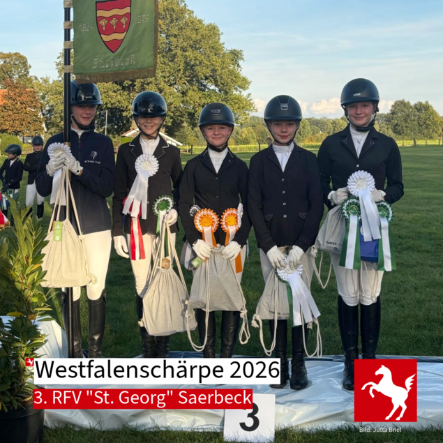 Saerbeck belegt Platz 3 bei der Westfalenschärpe 2026