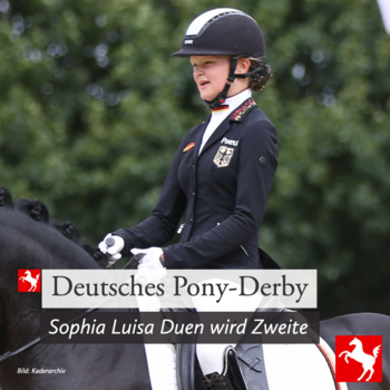 Sophie Luisa Duen wird Zweite im Pony-Derby 2022