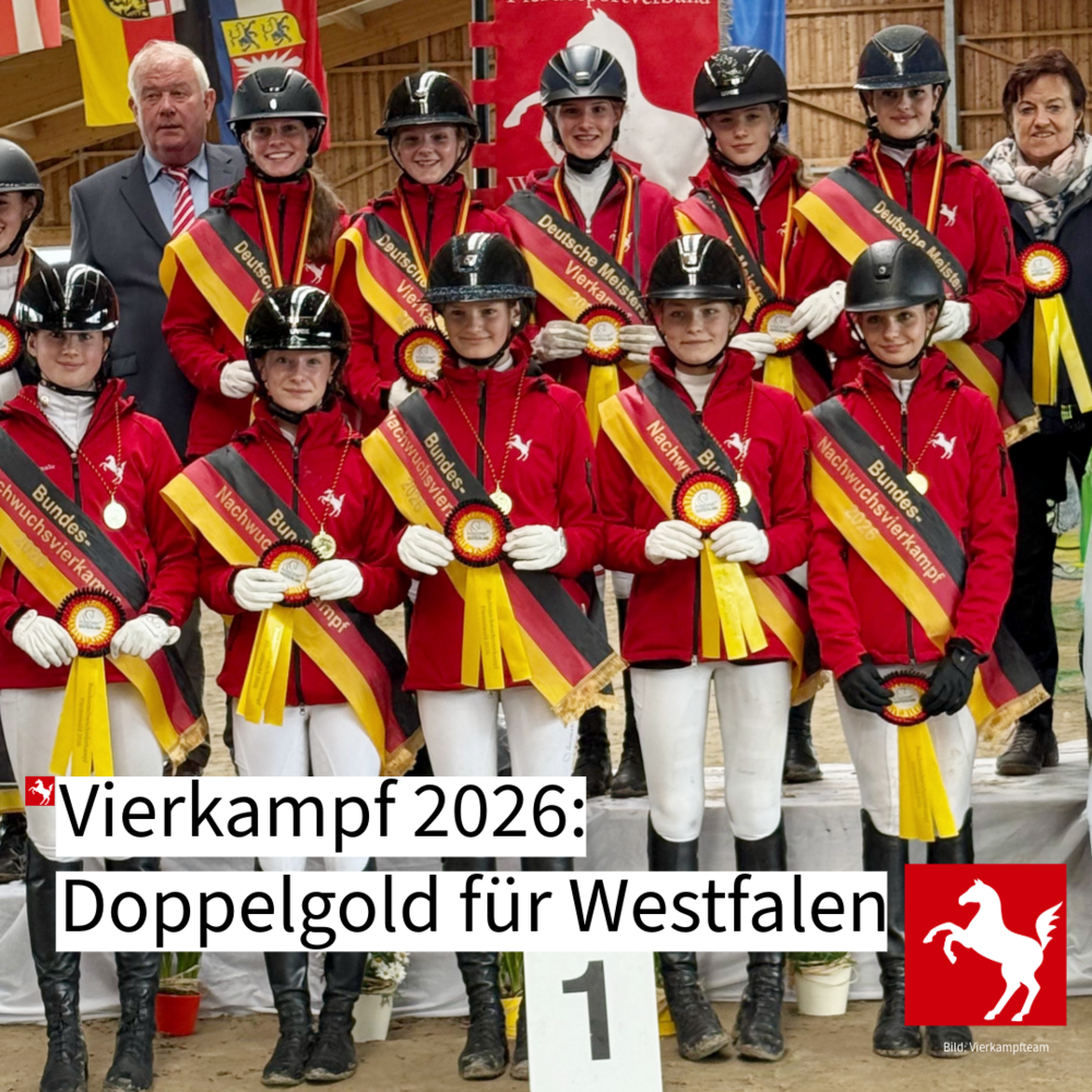 Vierkampf 2026: Doppelgold für das Westfalenteam