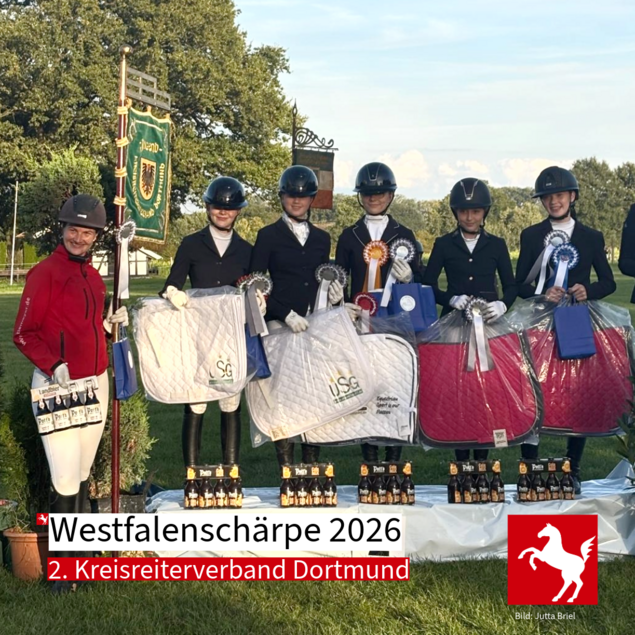 Der KRV Dortmund belegt Platz 2 bei der Westfalenschärpe 2026