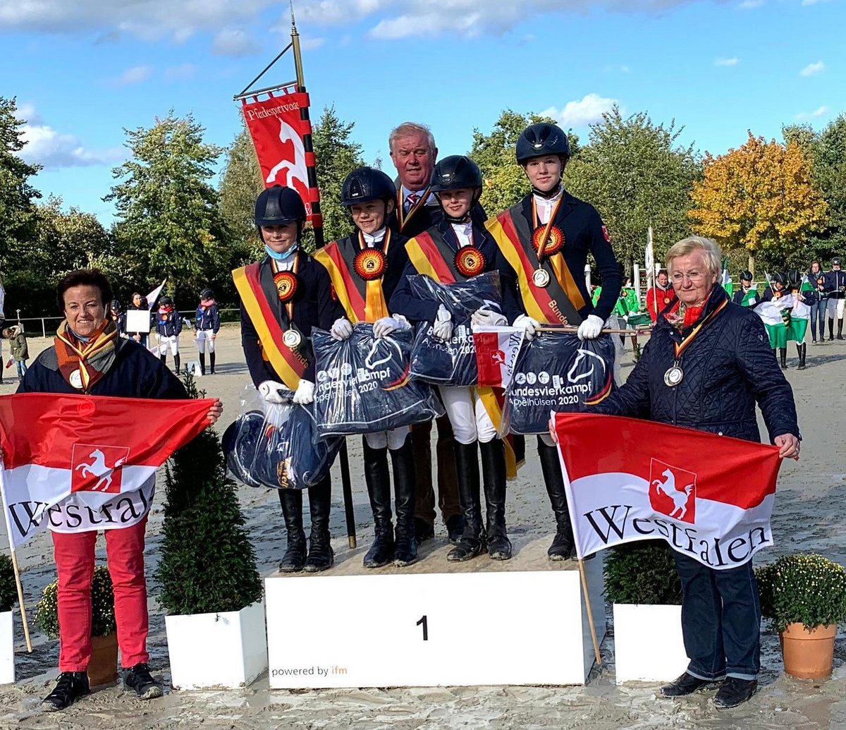 Das Goldteam beim U14-Bundesnachwuchsvierkampf