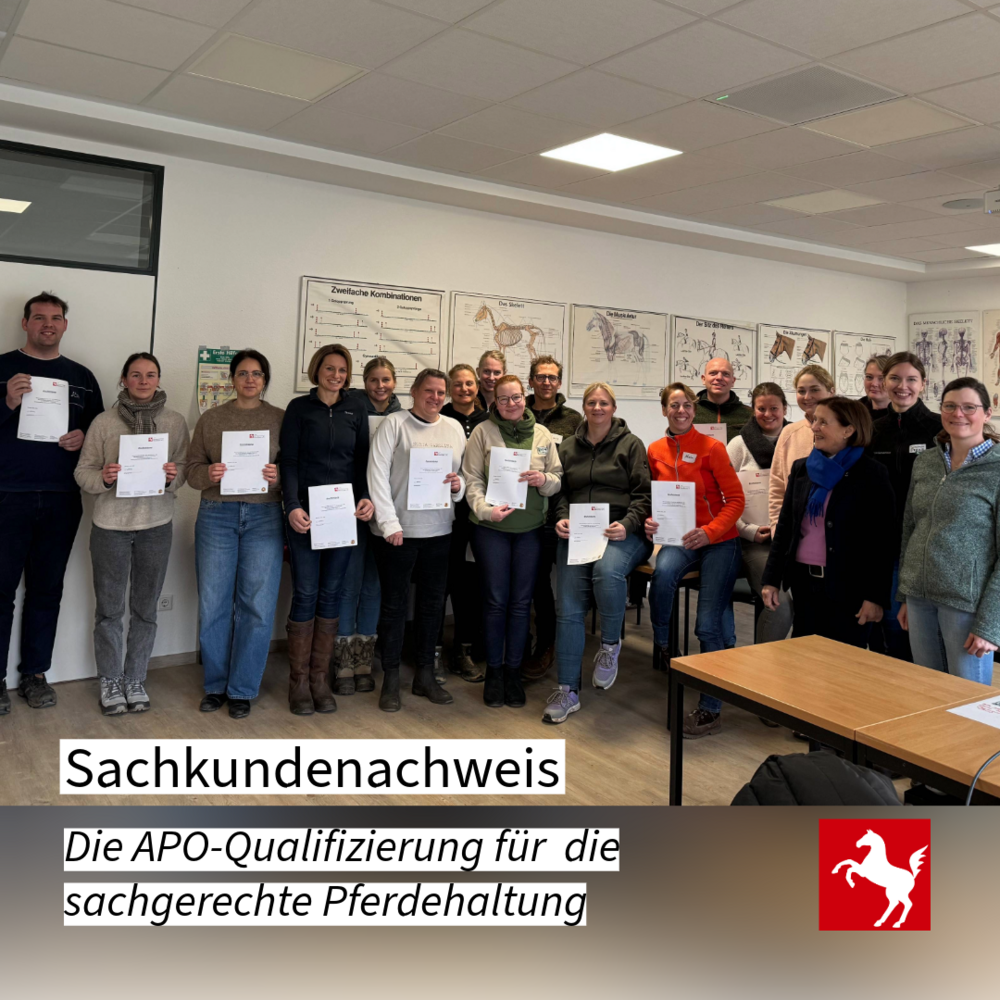 Sachkundenachweis Pferdehaltung im Januar 2026 Sachkundenachweis Pferdehaltung im Januar 2026