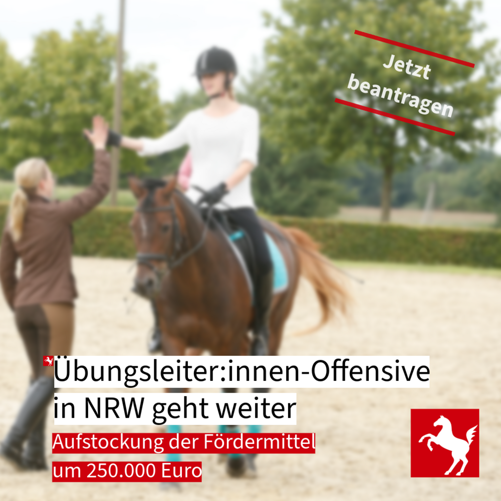 NRW stockt die erfolgreiche Übungsleiteroffensive auf NRW stockt die erfolgreiche Übungsleiteroffensive auf